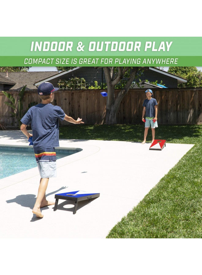 GoSports GoSports 2 ft x 1 ft Portable Size Cornhole Game Set with 6 Bean Bags - Great for Indoor & Outdoor Play (Choose Between Classic or Wood Designs) - Image 4