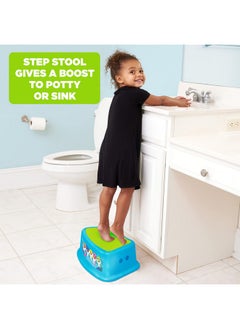 ginsey Pinkfong Baby Shark Bathroom Step Stool For Kids Using The Toilet And Sink - Kids Step Stool, Potty Training, Non-Slip, Bathroom, Kitchen, Lightweight  - Image 5