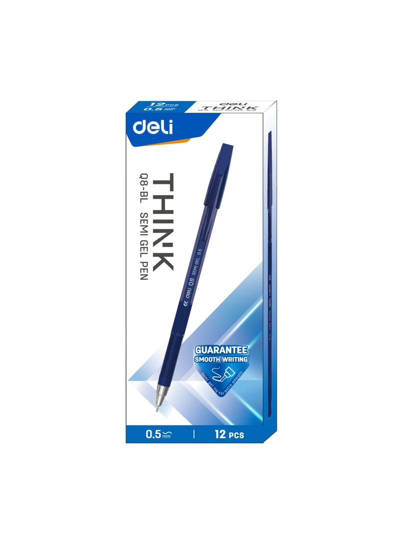 Deli Think-EQ8-BL Semi Gel pen - Image 2