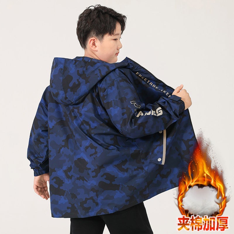 Boys' Quilted Thickened Coat Winter 2023 New Fat Boys' Children'S Clothing Boys' Extra Large Top - Image 4