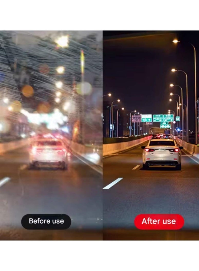 منظف ​​غشاء زيت زجاج السيارة، إزالة بقع الزجاج الأمامي، تعزيز الوضوح، تحسين الرؤية للزجاج الأمامي ومرايا الرؤية الخلفية - Image 2