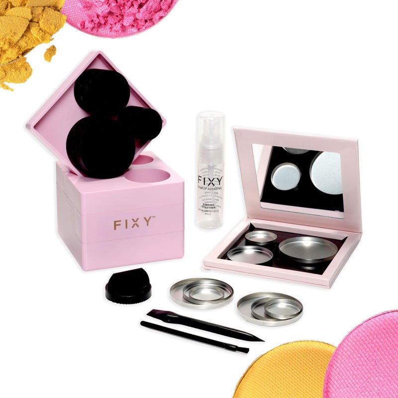 FIXY Makeup Repair Kit  Repressing tool for Eyeshadows Blush  Highlighter or Depot  Organize Makeup Pans in Makeup Palette with Mirror  Makeup Artist Must Haves