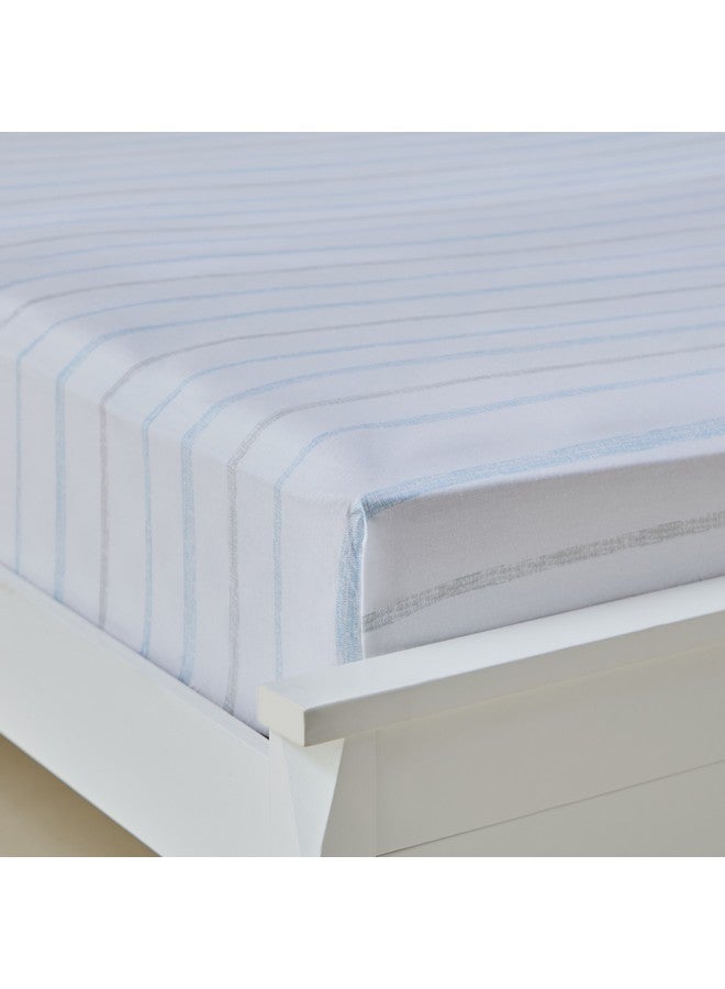 Home Box Aurora Jason Printed Cotton Olympic Queen Fitted Sheet 200 x 33 x 160 cm - Image 4