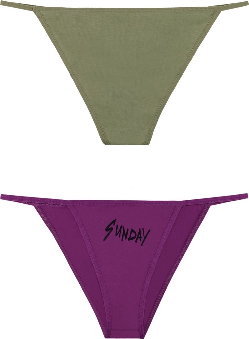 Sensu Women's Day Printed 7-Piece Slip Bikini Panties - KTS1168 Model5 - Image 3