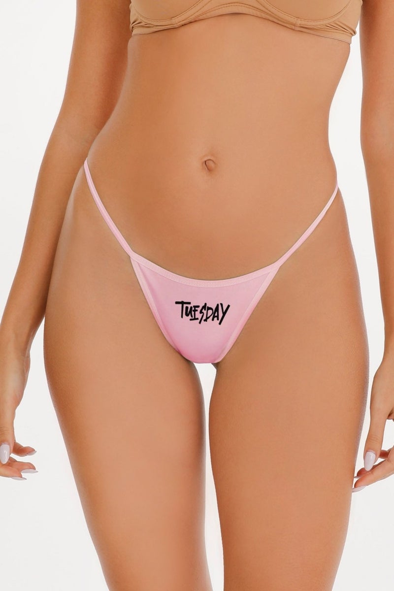 Sensu Women's Day Printed 7-Piece Slip Bikini Panties - KTS1168 Model5 - Image 4