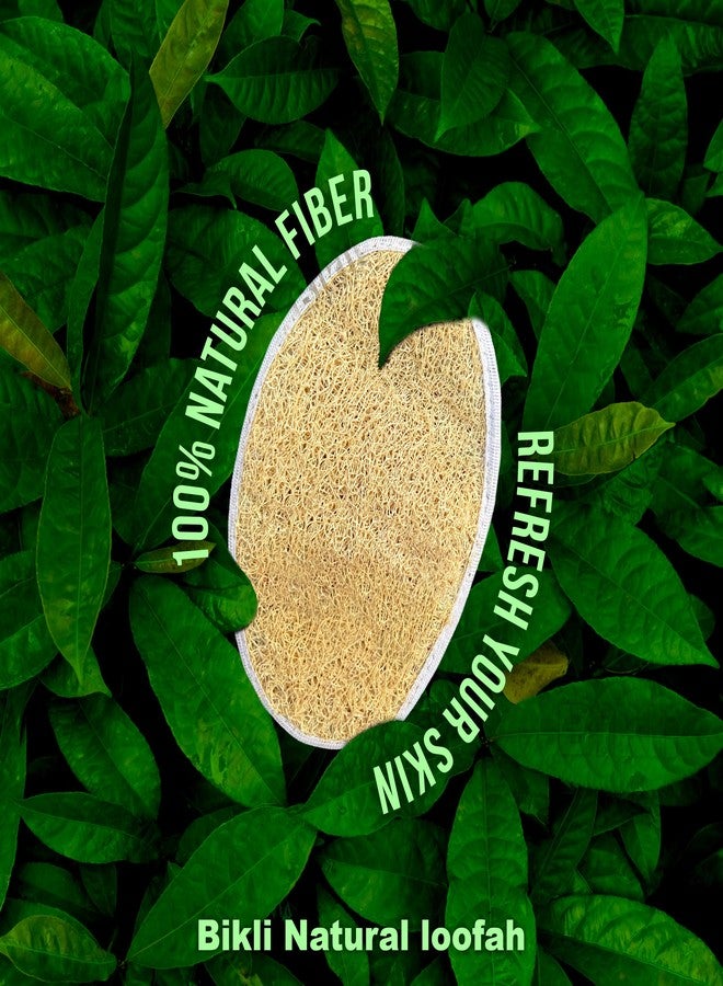 Bikli 100% Natural Loofah Body Scrubber, Eco-Friendly & Compostable Exfoliating Bath Sponge for Shower, Zero Waste Luffa (Pack of 8) - Image 4