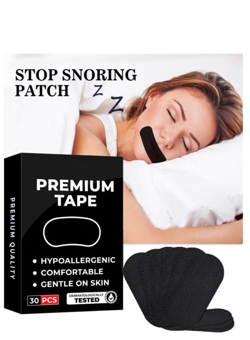 Generic 30 packs of adhesive sleep tape Low sensitivity Breathable tape mouth closure Breathable tape Microporous tape painless Moderate latex removal without skin irritation  - Image 1