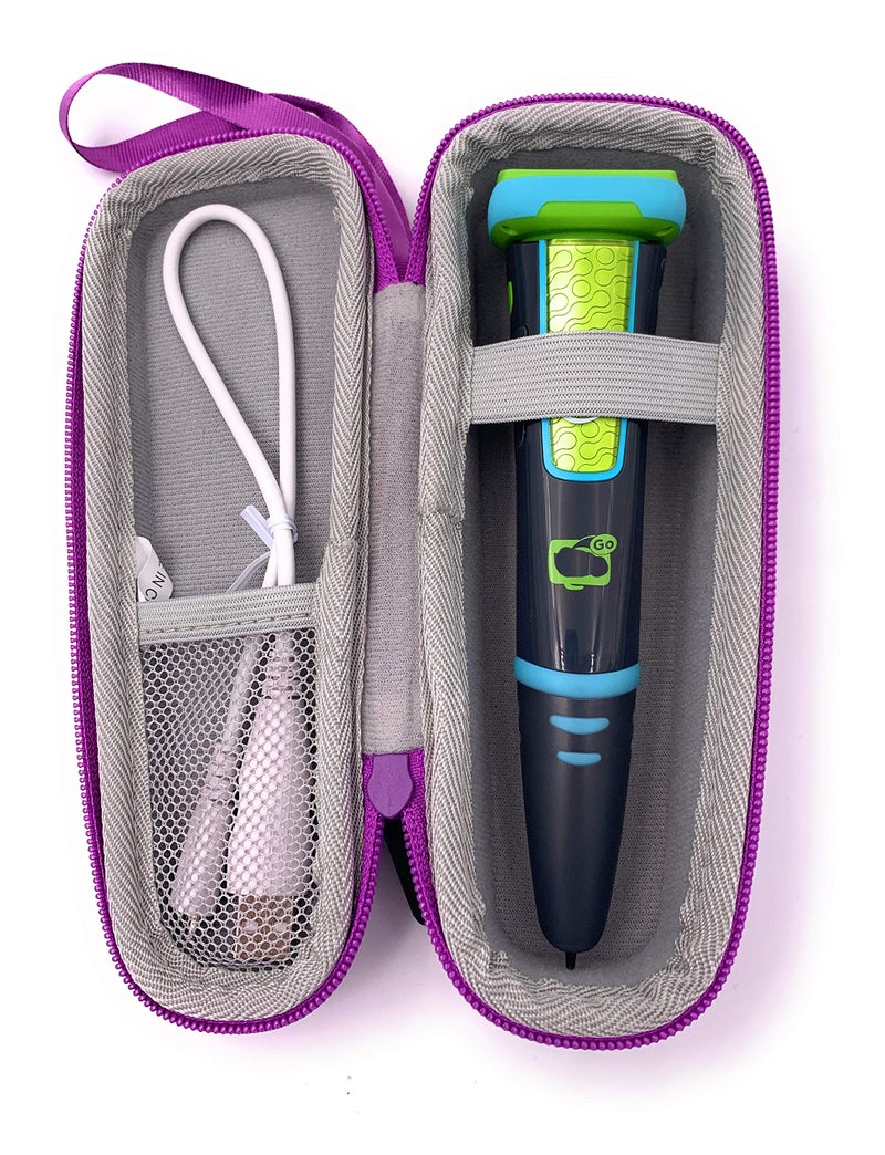 xcivi Hard Carrying EVA Case for Leapfrog LeapStart Go System and LeapReader Reading and Writing System Smartpen(Purple) - Image 2