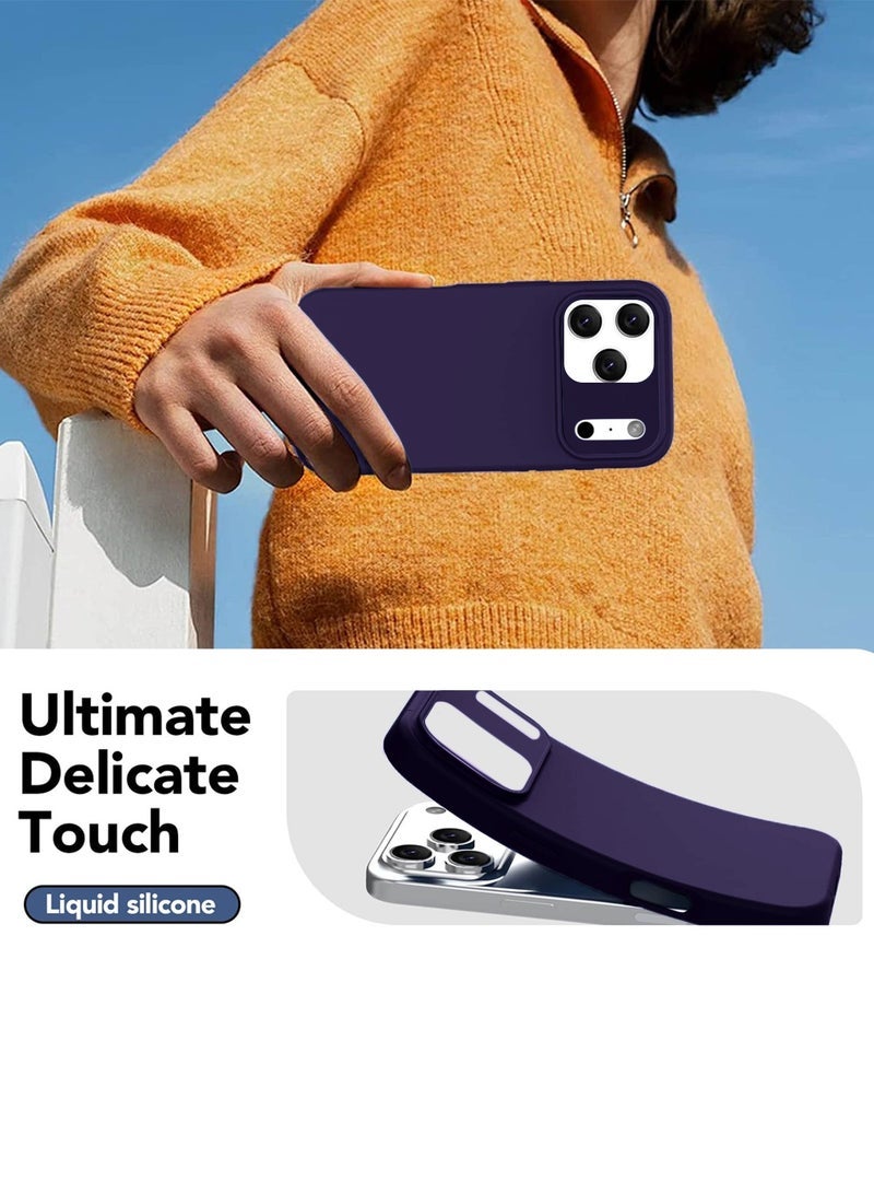 JAJEEK "Apple iPhone 17 Pro Max 5G (2025) Soft Liquid Silicone Case Cover by MCRPSN – Slim Fit, Shockproof, Anti-Scratch, Non-Slip Grip with Microfiber Lining – Full Body Protection – Eggplant Purple" - Image 2