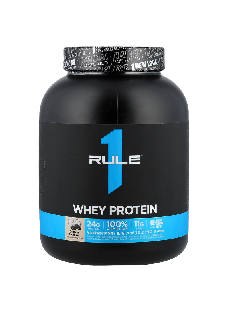 Whey Protein, Cookies & Creme, 4.95 lb (2.24 kg)
