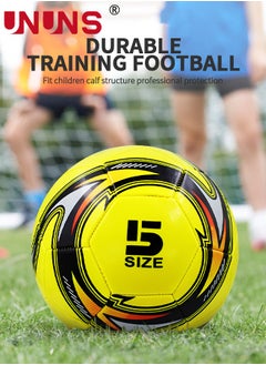 UNUNS Soccer Ball Size 5,Training Football For Kids Youth Adults,Double Layer Anti-Explosion Football,Indoor Outdoor Play Game Training Practice Football Ball Pump,Ball Bag And Net Bag,Durable Football  - Image 4