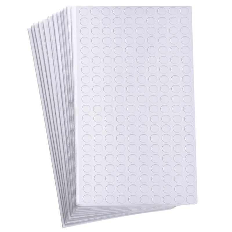 Outus 2400 Pieces Foam Dots Dual-Adhesive 3D Foam Tapes Foam Pop Dots Adhesive Mount for Craft DIY Art or Office Supplies, 12 Sheets, Round (0.4 Inch) - Image 1