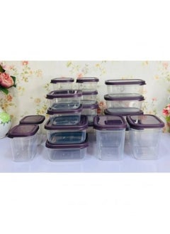 AKSA AKSA Set Of Healthy Plastic Refrigerator Containers - 18 Pieces 