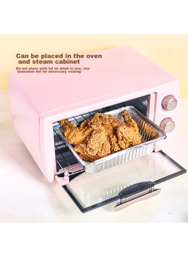 Faxilon Faxi Long Air Fryer Aluminum Foil Pans, Baking And Barbecue Trays, Rectangular 700ml, Camping And Outdoor Cooking Disposable Boxes, 20 Pieces - Image 3