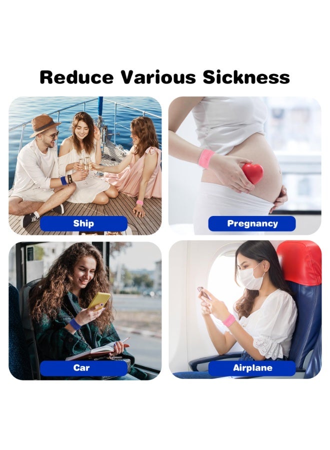 Winner Motion Sickness Relief Bands, 6pcs Motion Travel Sickness Wristbands Natural Acupressure Nausea Relief Wristband for Pregnancy Morning Car Sea Flying Trip Dizziness Anxiety - Image 5