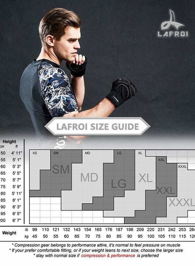 LAFROI Men's Short Sleeve UPF 50+ Baselayer Performance Compression Shirt Rash Guard-CLY08, Warrior, M - Image 2