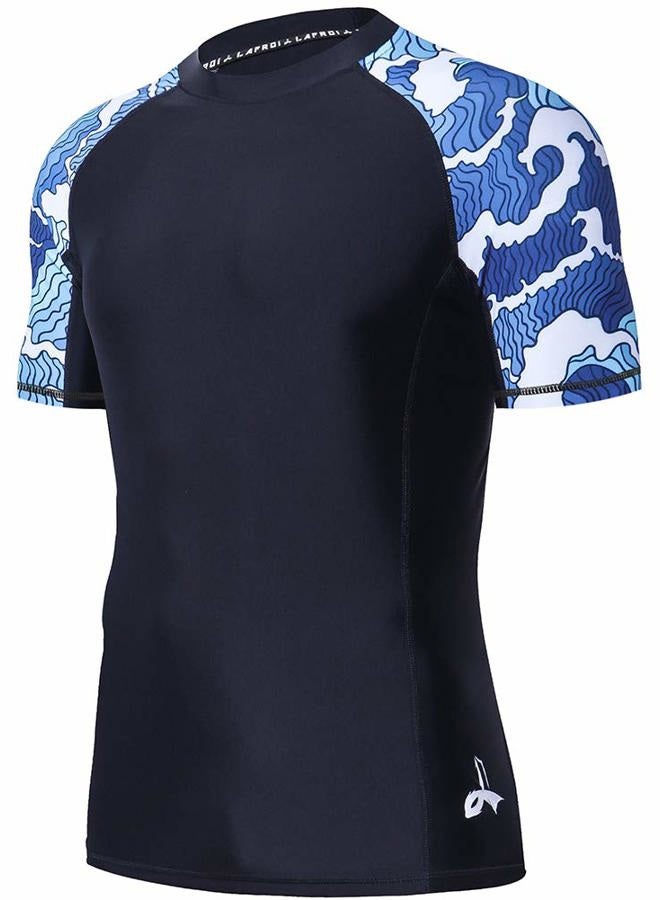 LAFROI Men's Short Sleeve UPF 50+ Baselayer Performance Compression Shirt Rash Guard-CLY08, Warrior, M - Image 3
