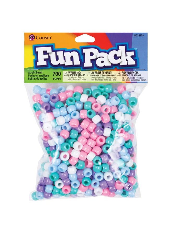 Cousin Pastel Color Mix Pony Bead Fun Pack - Image 1