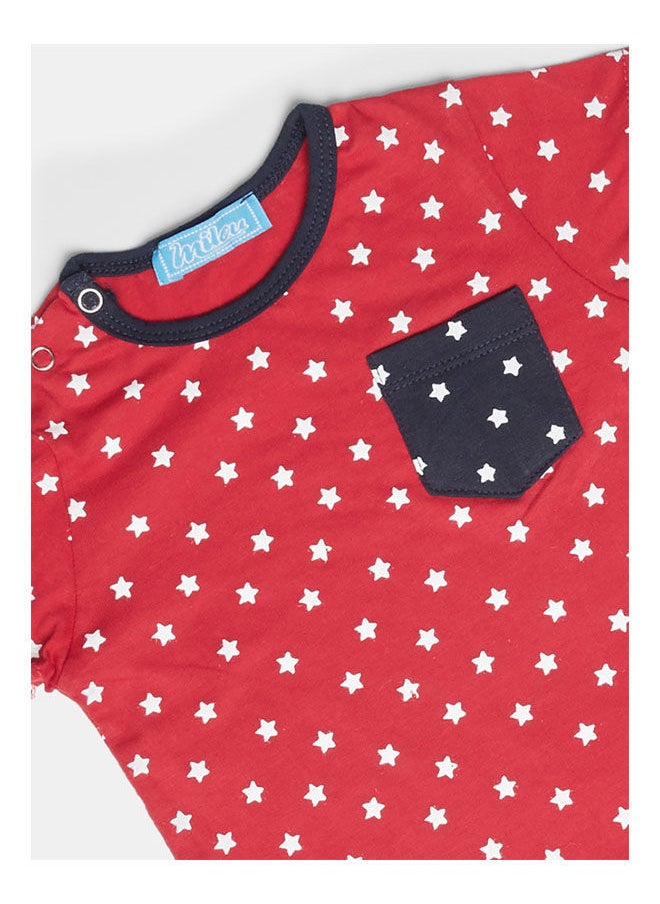 milou - Polka Dot Round Short Sleeve T-Shirt - Image 1