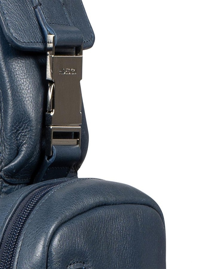 هاي ديزاين حقيبة كروسبودي رجالية زرقاء من الجلد الطبيعي من هايدساين أندوفر 01 - Image 3