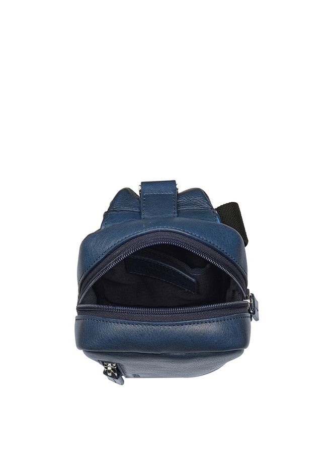 هاي ديزاين حقيبة كروسبودي رجالية زرقاء من الجلد الطبيعي من هايدساين أندوفر 01 - Image 4