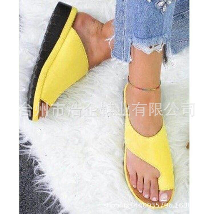 Large Size Sandals Women'S Spring And Solid Color Women'S Toe Sandals Wish - Image 5