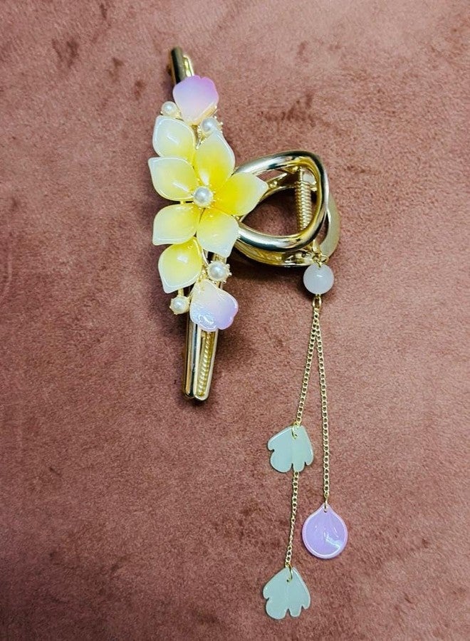 Calyrex Claw Clips, Hair Clip Hair Claw, Large Metal Hair Clips, Flower Claw Clip Hair Accessories for Women, Hair Claw Clips for Thin Thick Hair - Image 4