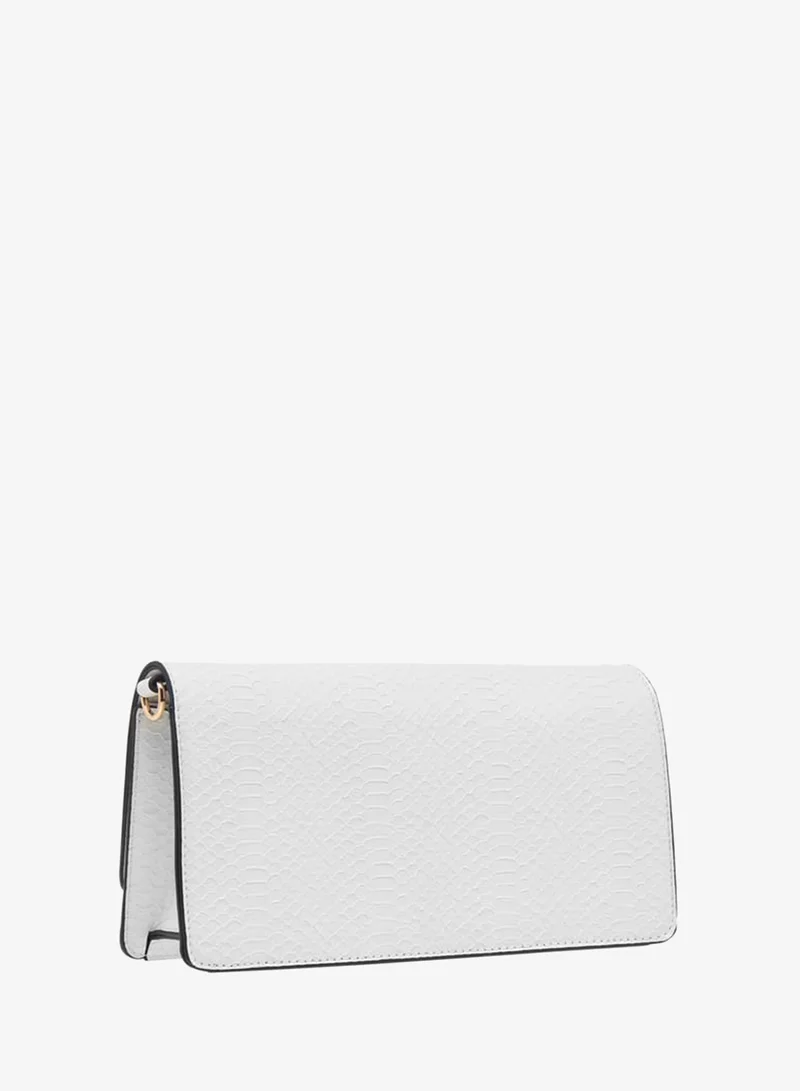 Paprika IVORY Women Textured Crossbody Bag with Chain Strap and Flap Closure for Women | Best Price UAE