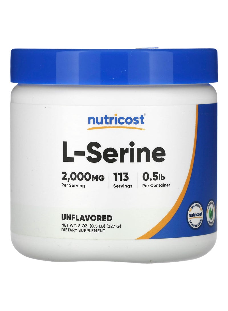 Nutricost L-Serine Powder, Unflavored, 8 oz (227 g)