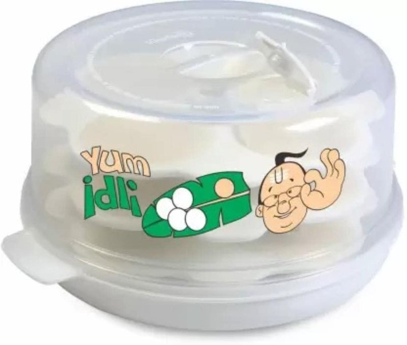 Nayasa Plastic Microwave Big Idli Maker | BPA Free & Food Grade | Make 12 Idlis | Ideal for Steaming Idlis, Pancakes, Modak, Momos | White - Image 3