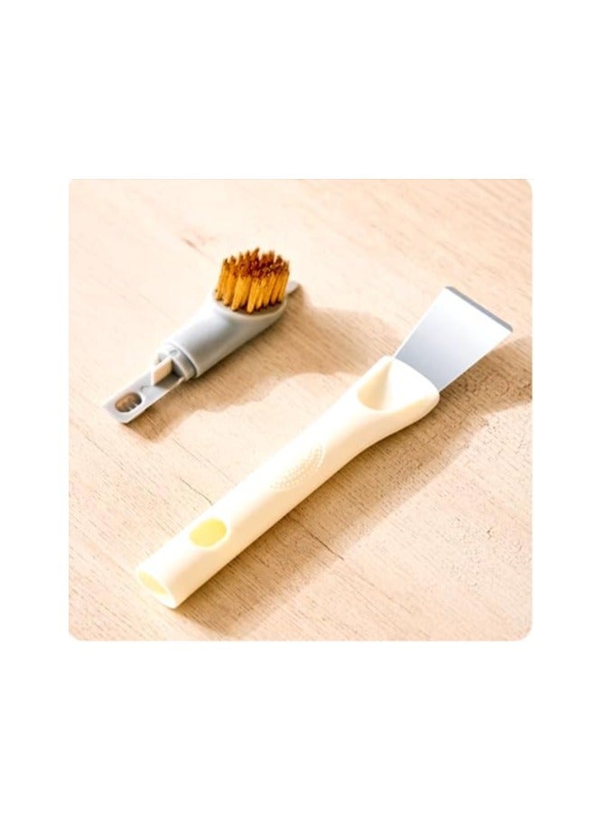 موقد تنظيف متعدد الوظائف 3 في 1 لازالة الشحوم، فرشاة سلك نحاسي، موقد غاز لازالة الاوساخ، فرشاة تنظيف المطبخ بشعيرات سلكية نحاسية، تصميم قابل للفصل لتنظيف الاواني بالفرشاة - Image 3