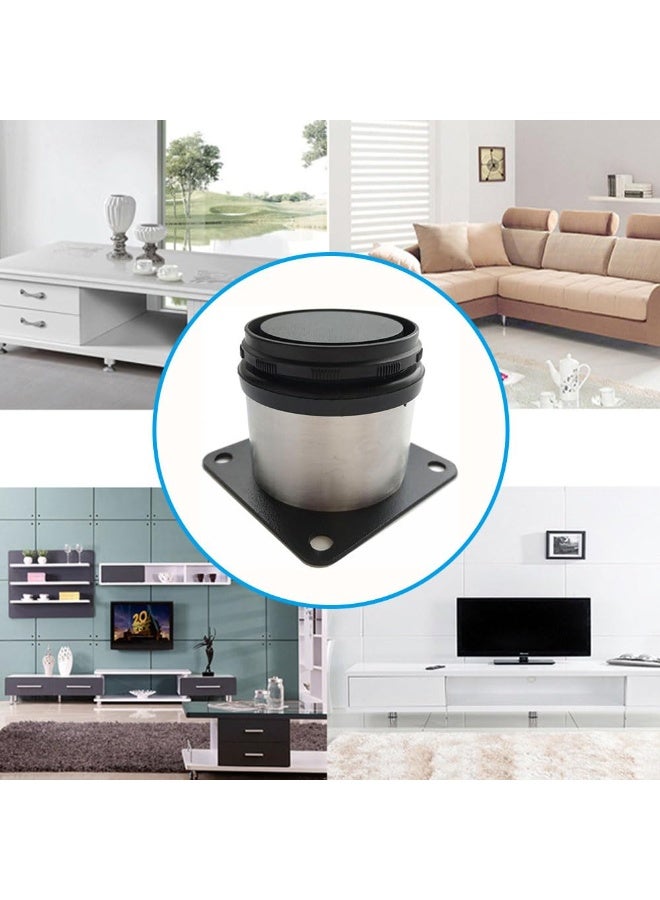 JZS Stainless Steel Furniture Legs Cabinet Adjustable Round Kitchen Feet for DIY Furniture,TV Stand, Sofa, Cabinet,Adjust Height 0-1.5cm,4 Pack - Image 5