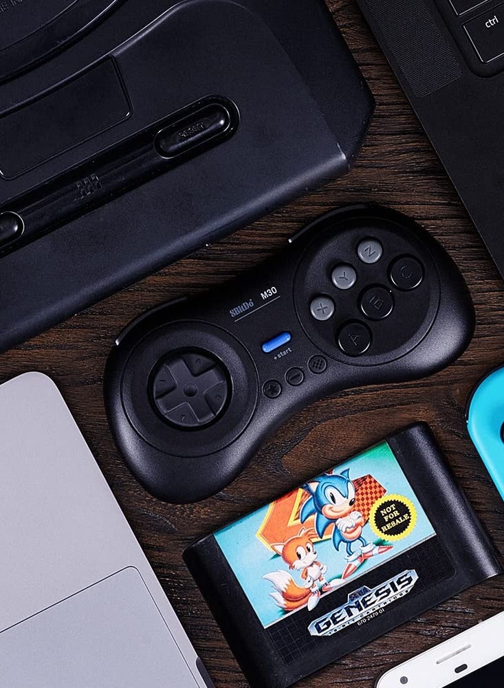 8Bitdo M30 Bluetooth Controller for Switch, Windows and Android, 6-Button Layout for SEGA’s Classic Games (Black) - Image 3