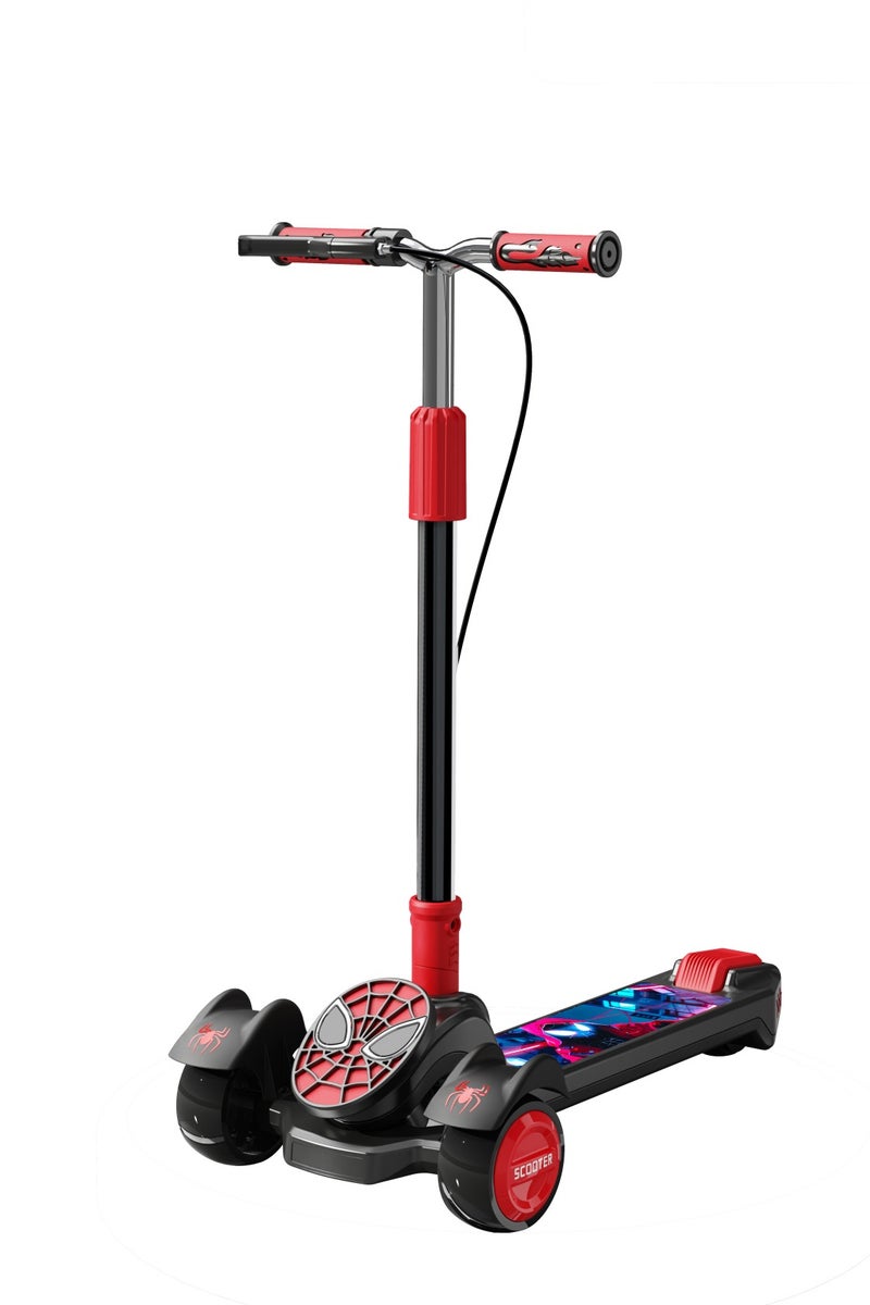 Spider-Hero Kids Scooter with 3 Wheels – Safe, Foldable & Lightweight Ride for Boys & Girls Ages 3 to 10 – Durable Frame, Wide Deck, and Ergonomic Handlebar – Ideal for Outdoor Play, Skill Development, and Everyday Adventures – Superhero Design for Confident Riding - Image 4