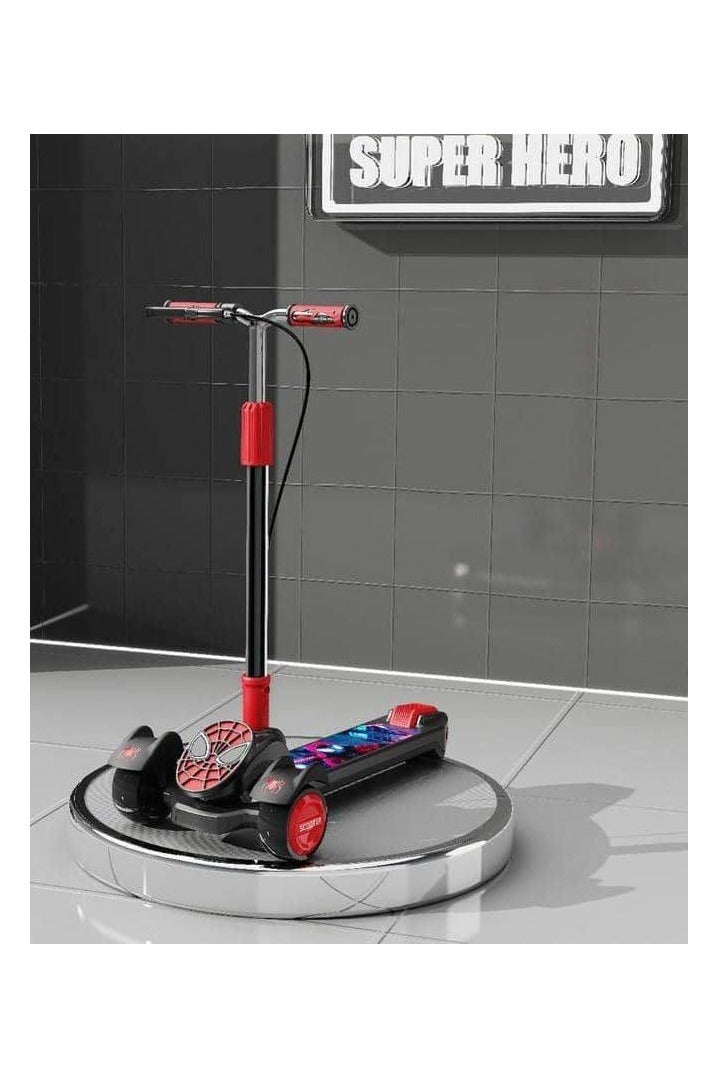 Spider-Hero Kids Scooter with 3 Wheels – Safe, Foldable & Lightweight Ride for Boys & Girls Ages 3 to 10 – Durable Frame, Wide Deck, and Ergonomic Handlebar – Ideal for Outdoor Play, Skill Development, and Everyday Adventures – Superhero Design for Confident Riding - Image 1