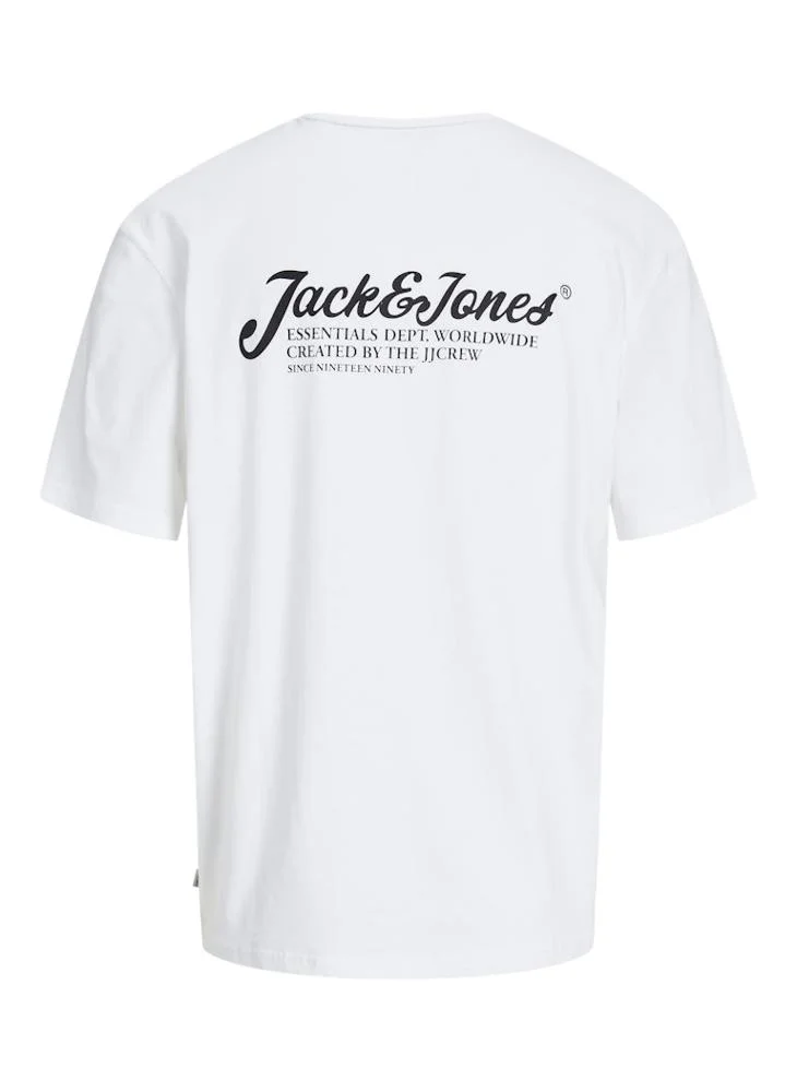 Jack & Jones Junior Kids Logo Print Crew Neck T-Shirt