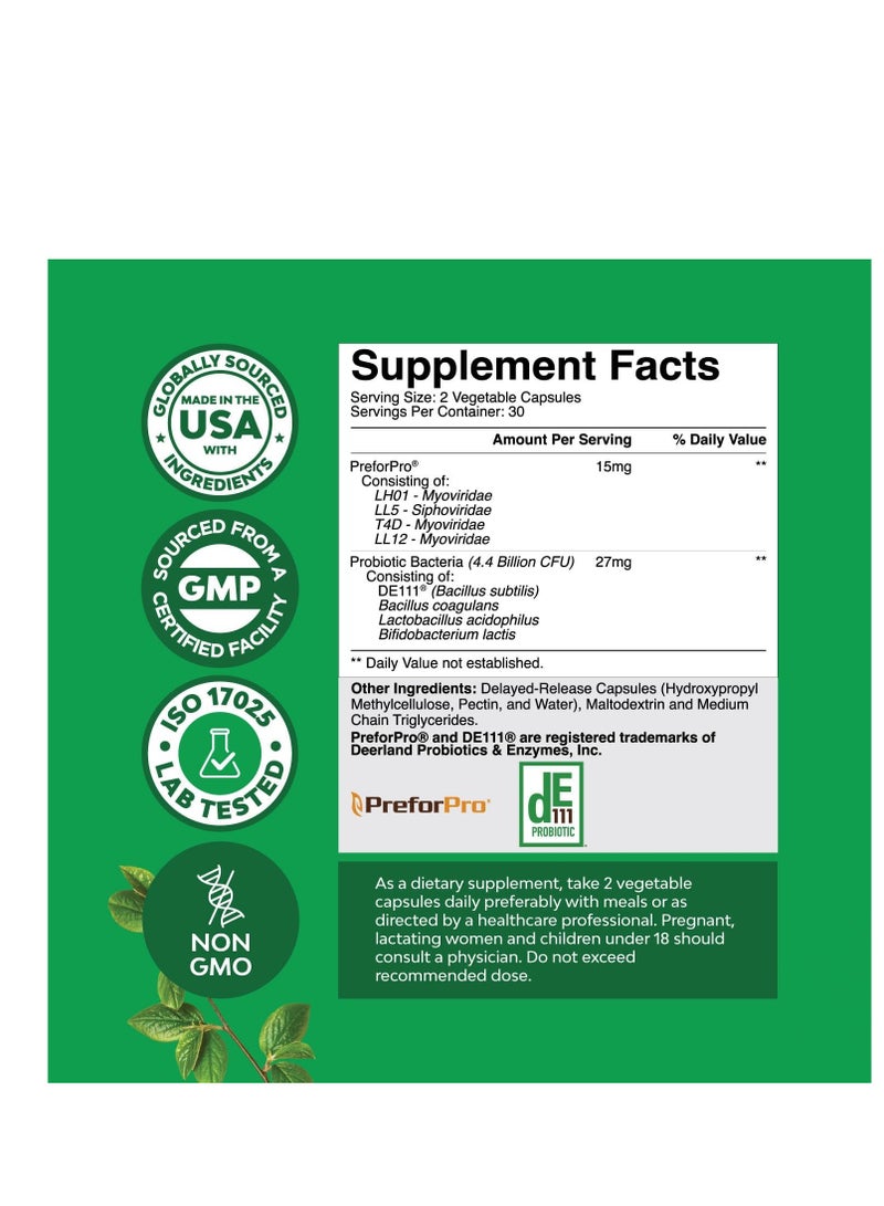Natures Craft Prebiotics and Probiotics Gut Health Supplement - Super Potent Digestive Health Acidophilus Probiotic Capsules with Men and Womens Probiotics and Prebiotics for Colon Digestive Support and Immunity 60 Capsules  - Image 3