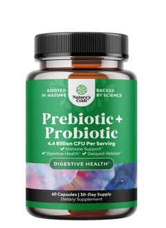 Natures Craft Prebiotics and Probiotics Gut Health Supplement - Super Potent Digestive Health Acidophilus Probiotic Capsules with Men and Womens Probiotics and Prebiotics for Colon Digestive Support and Immunity 60 Capsules  - Image 2