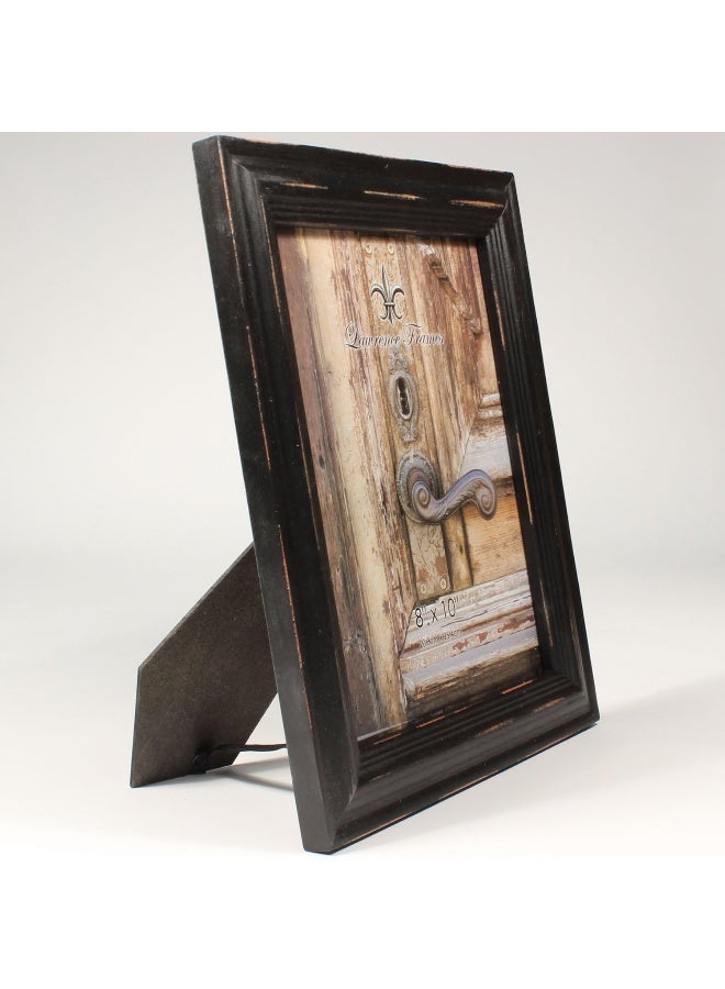 Lawrence Frames 8x10 Weathered Black Wood Picture Frame - Image 2