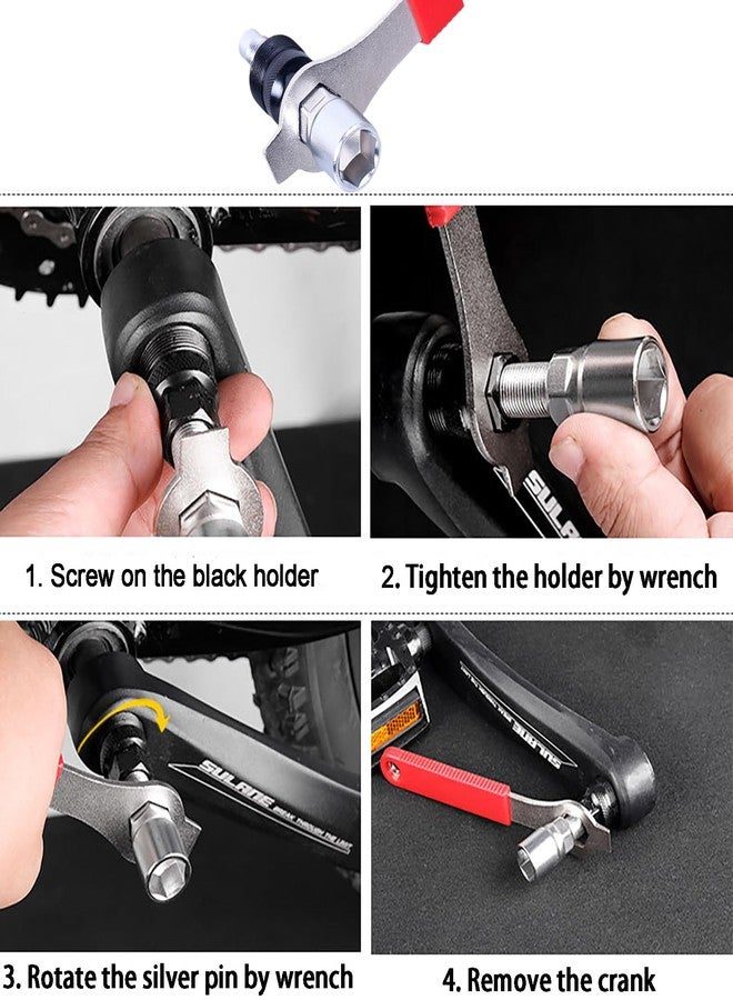 COTOUXKER Bike Bottom Bracket Removal Tool, Bicycle Crank Remover, Bike Crank Puller for Bike Repair Maintenance - Image 5