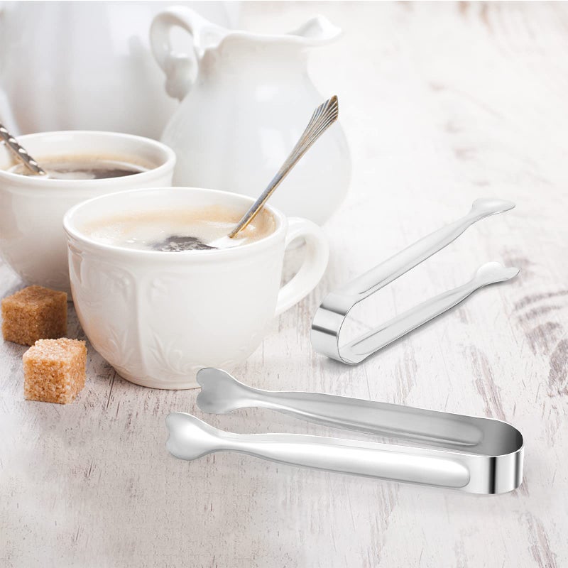 ANYTRP Mini Serving Tongs  Anytrp 18-Packs Stainless Steel  4.3Inch  Kitchen / Appetizers Tongs For Coffee Bar  Tea / Desserts Party  Sugar And Ice Bucket - Image 4