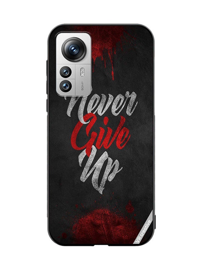VR CREATIVE Protective Case Cover For Xiaomi 12X Never Give Up Design Multicolour - Image 1