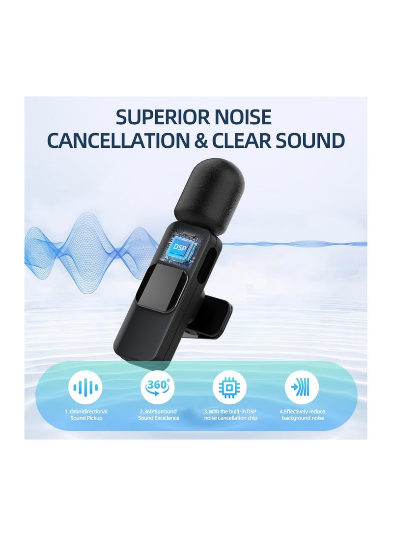 Anmi 3 in 1 Wireless Lavalier Microphone for iPhone 15, PC Devices - Noise Reduction & Plug and Play Mini Lapel Mic for Video Recording Tiktok Live YouTube Vlog (a USB Adapter Included) - Image 4