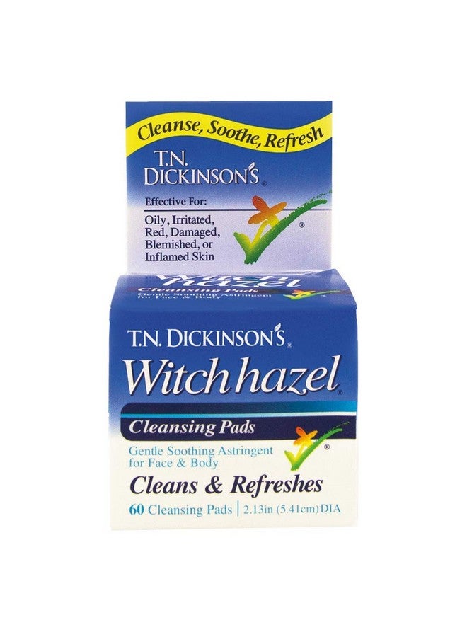 T.N. Dickinson's Witch Hazel Cleansing Pads, 60 Count - Image 1