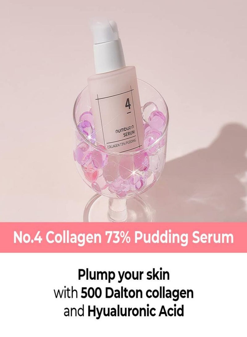 NUMBUZIN No. 4 Collagen 73% Pudding Serum - Hydrating Anti-Aging Formula, 1.69 fl oz (50 ml) - Image 4