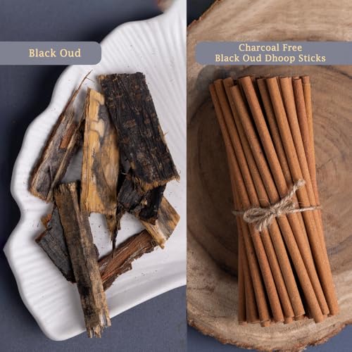 Mangaldeep Scent Premium Bambooless Dhoop Sticks - Black Oud - Ceramic Stand Inside -with Essential Oils - (30 Sticks) - Image 5