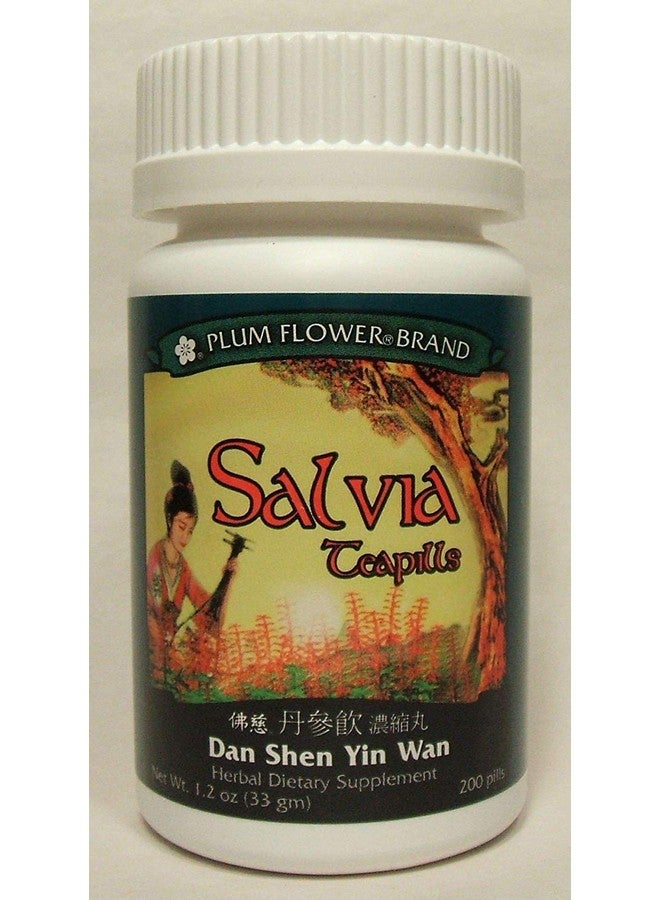 Plum Flower Salvia Teapills (Dan Shen Yin Wan), 200 ct, Plum Flower  - Image 1