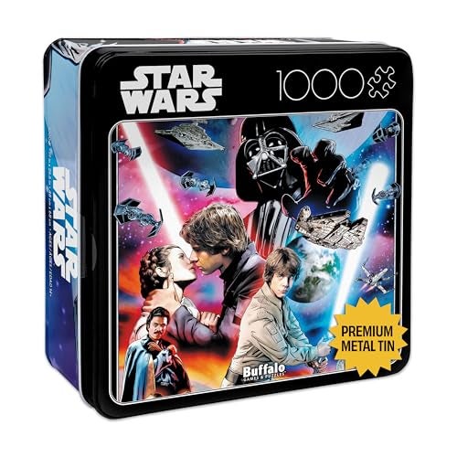 Buffalo Games Star Wars Youll Find Im Full of Surprises 1000 Piece Jigsaw Puzzle for Adults Collectible Tin Case Finished Size is 266 x 19 - Image 1