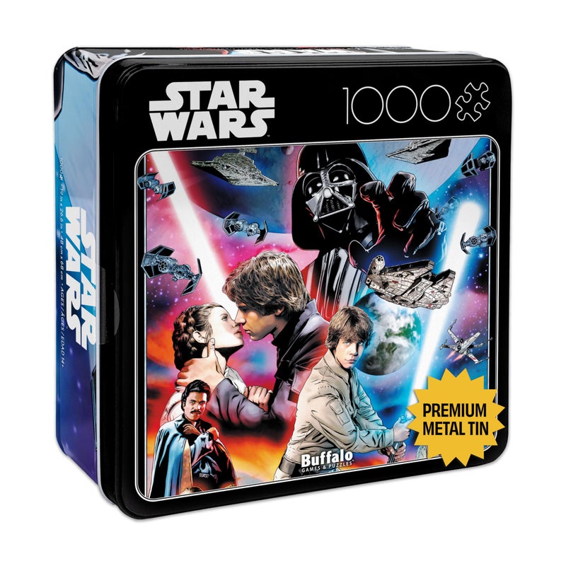 Buffalo Games Star Wars Youll Find Im Full of Surprises 1000 Piece Jigsaw Puzzle for Adults Collectible Tin Case Finished Size is 266 x 19 - Image 3