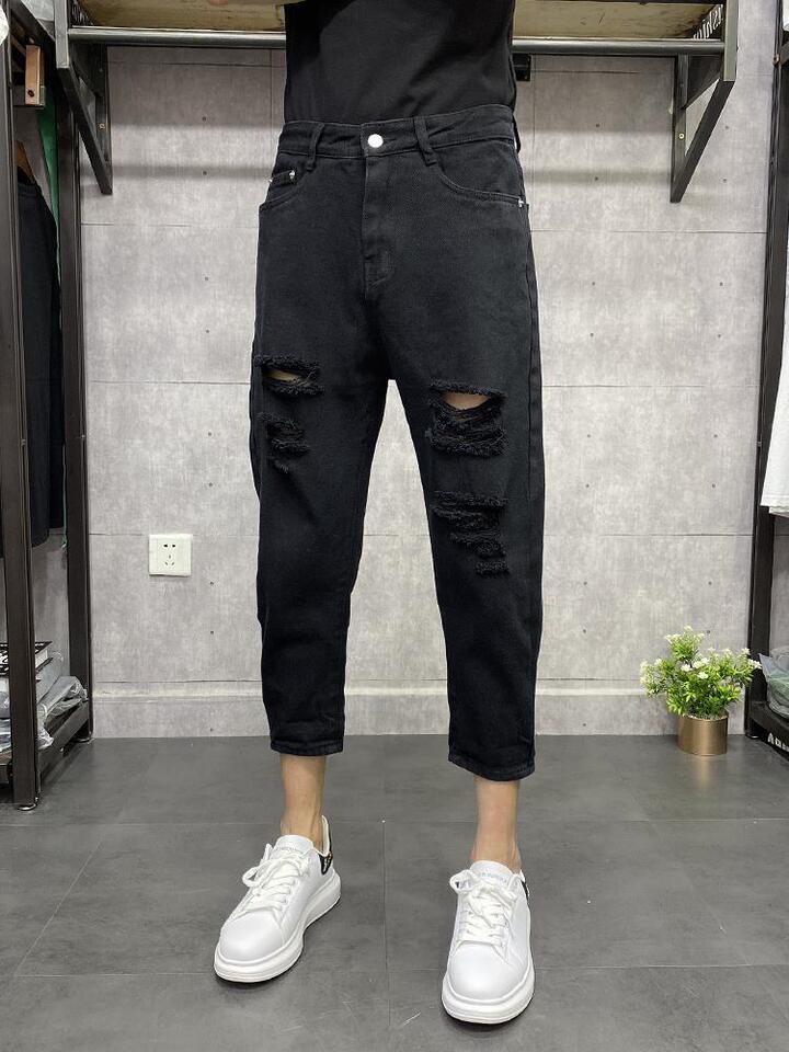 Unisex Casual Daily Denim Jeans - Image 1